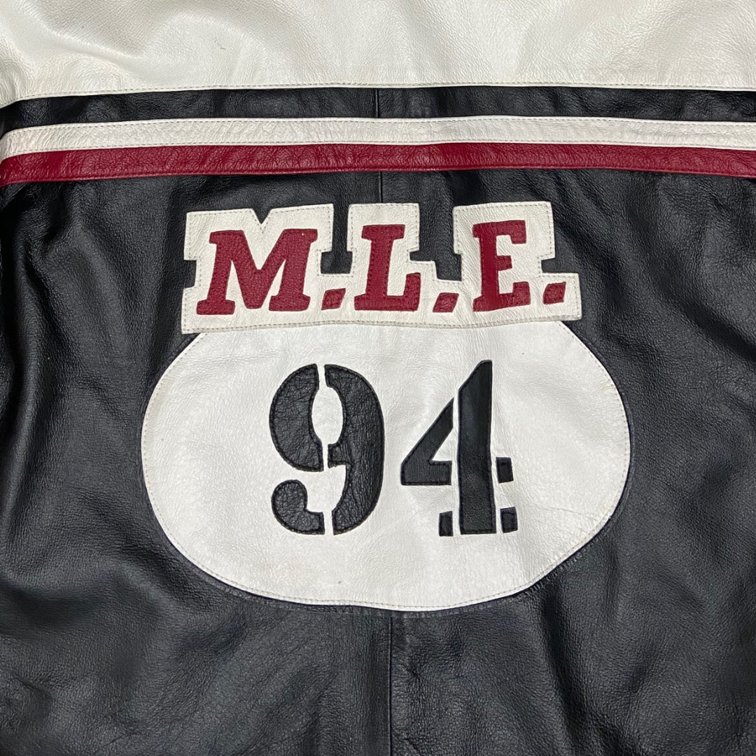 Vintage Monte Carlo motor race leather jacket - 2XL