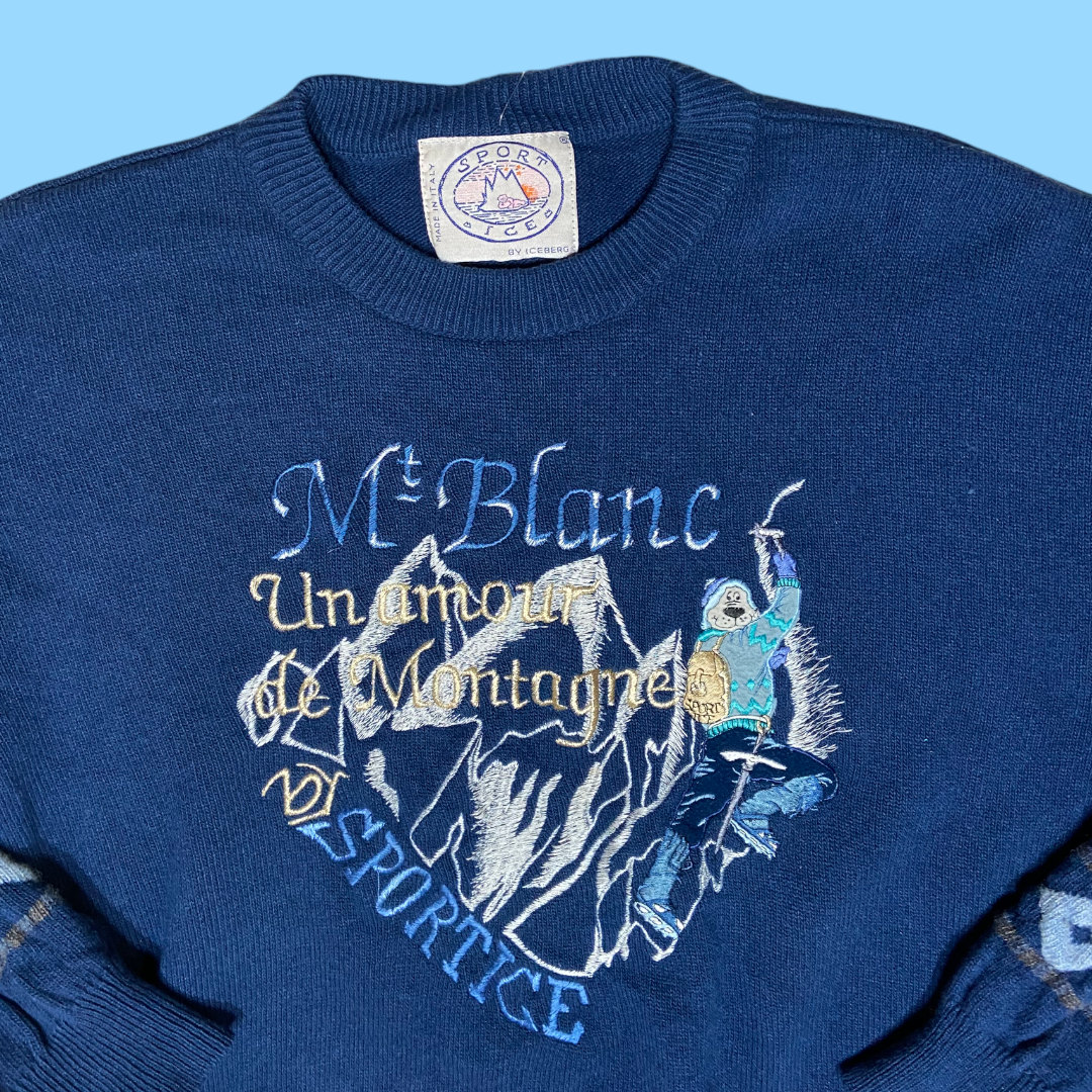 Vintage Sport Ice by Iceberg wool jumper - L