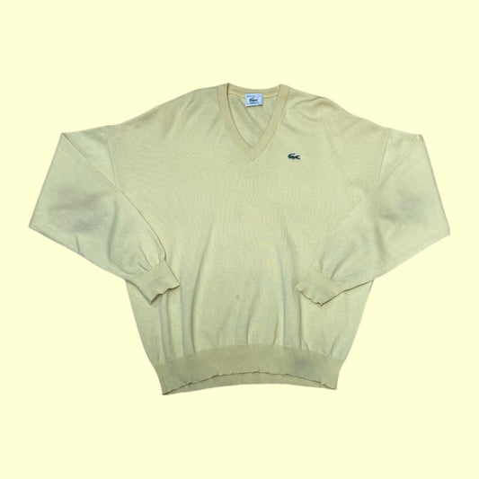 Vintage yellow lacoste jumper - 3XL