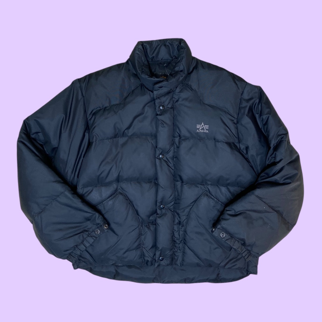 Vintage Alpha Industries down puffer - L