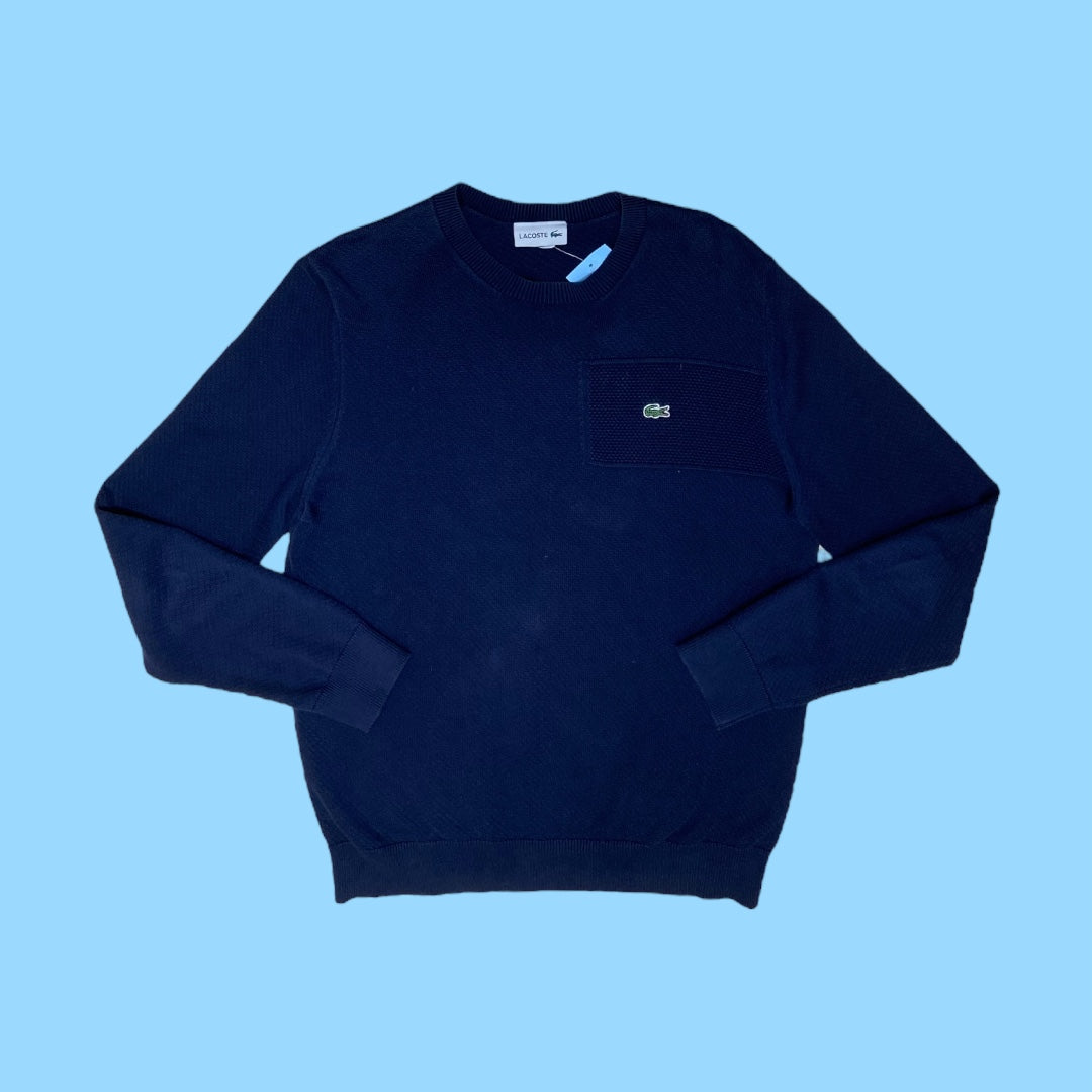 Navy blue Lacoste jumper - M