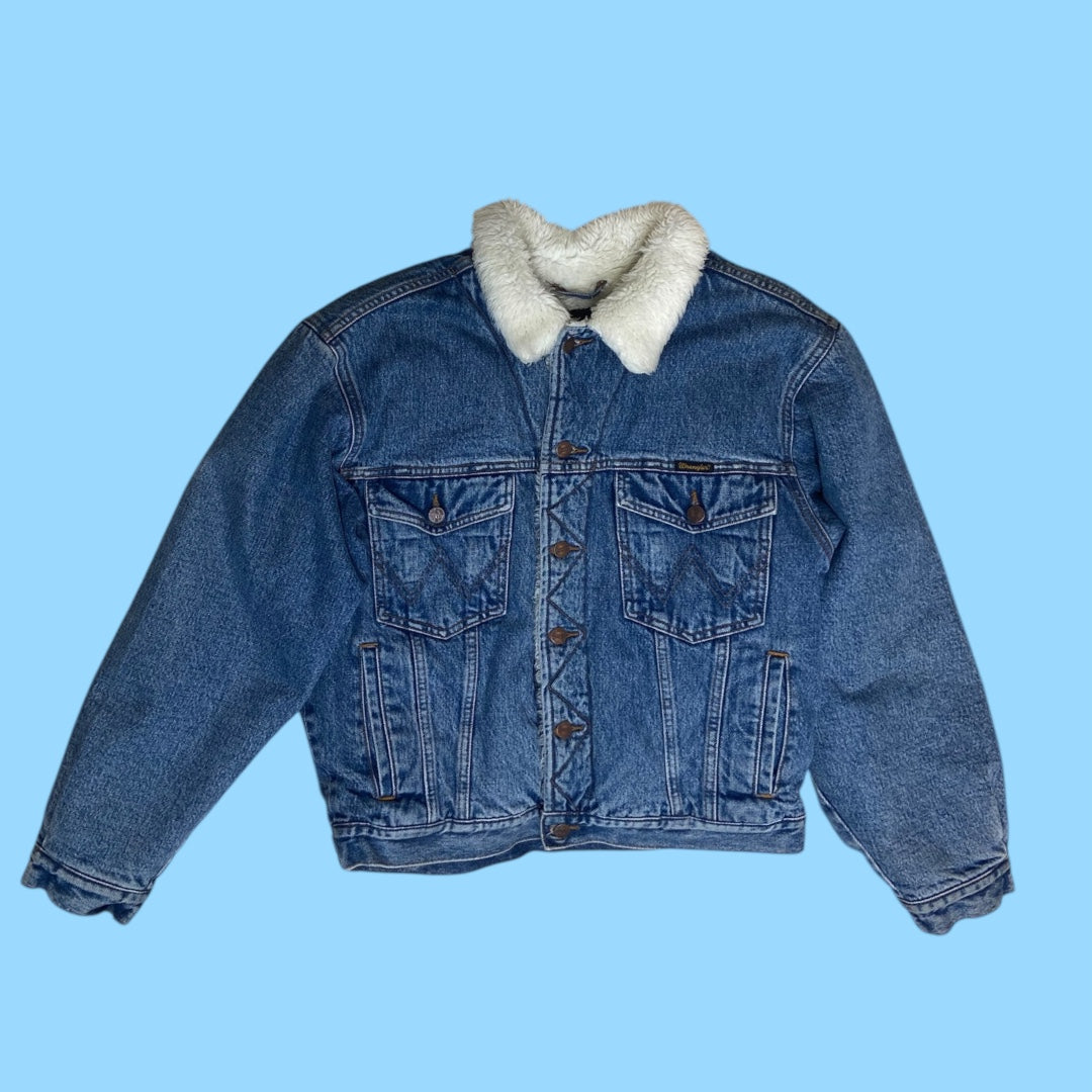 Vintage Wrangler sherpa jacket - S
