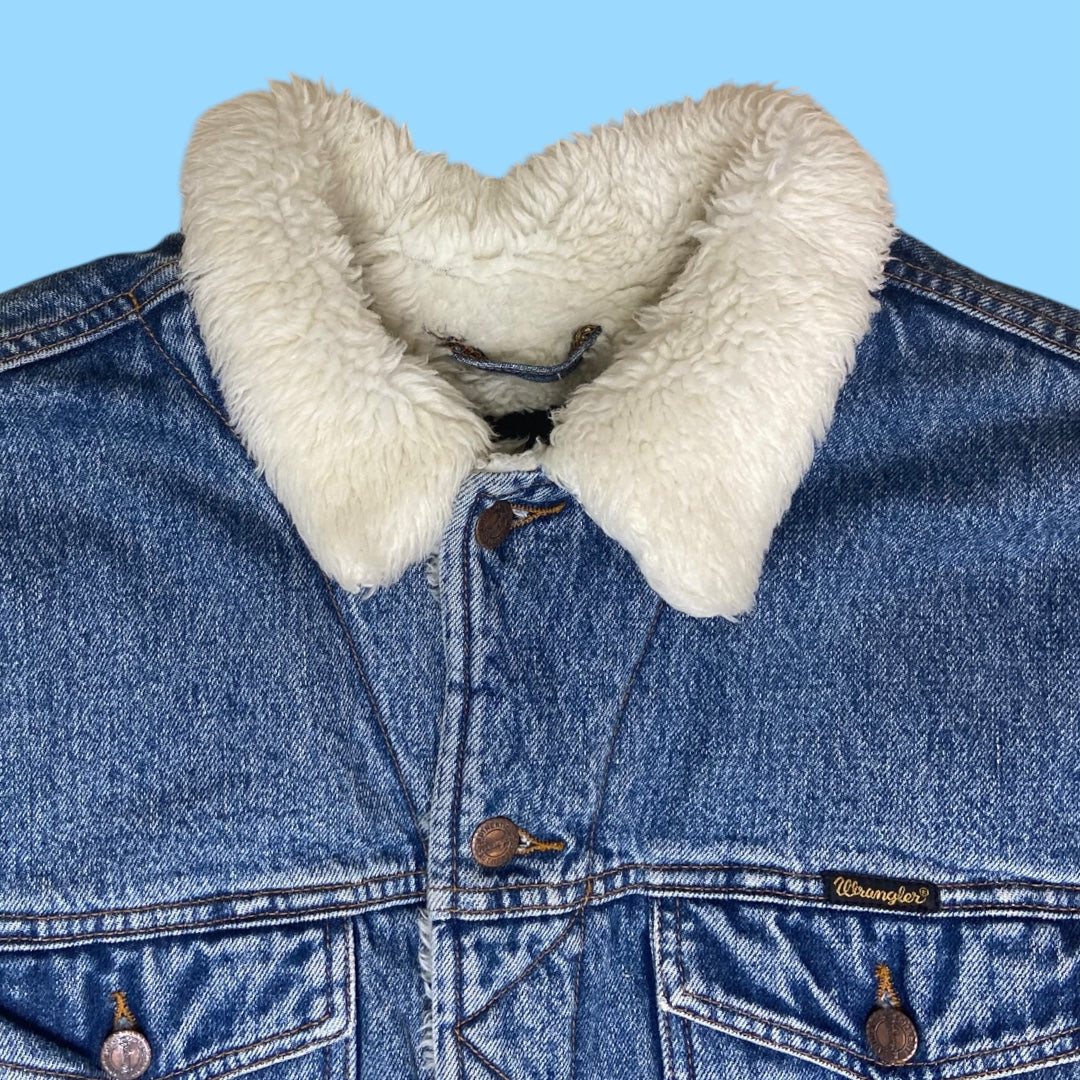 Vintage Wrangler sherpa jacket - S