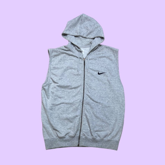 Vintage Nike sleeveless hoodie - M