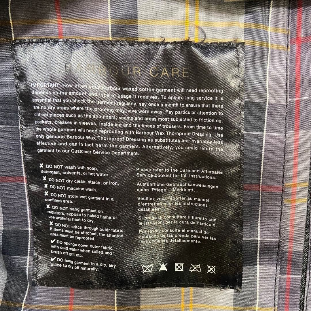 Vintage Barbour wax coat - XL