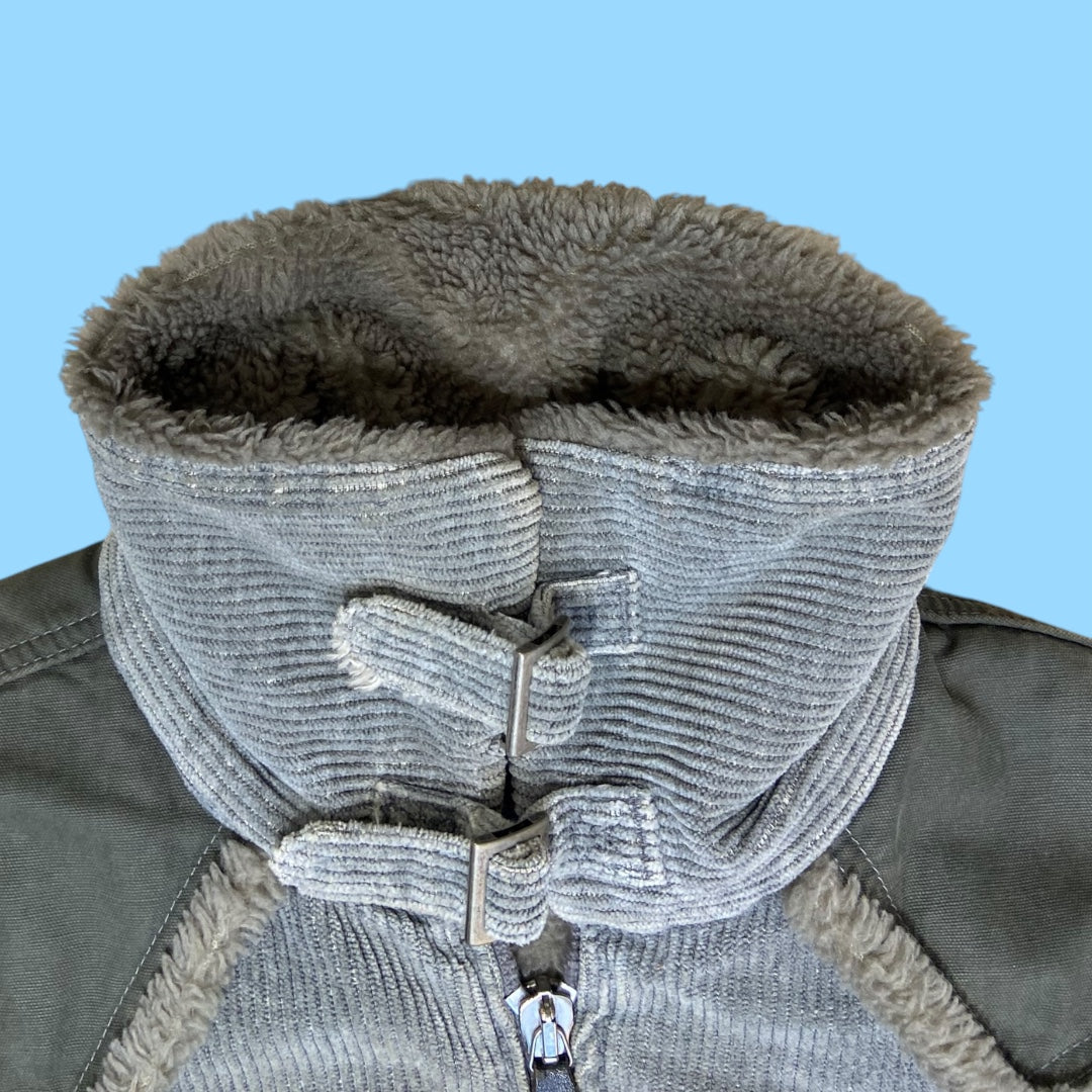 Vintage Diesel corduroy aviator jacket - M