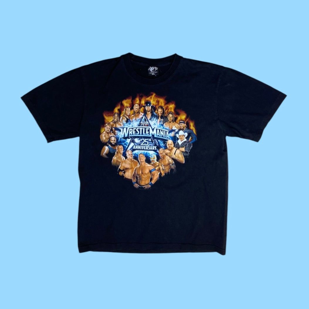 Vintage Wrestle Mania 25th anniversary t-shirt - XL