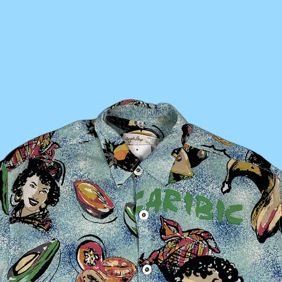 Vintage Angelo Litrico exotic shirt - M
