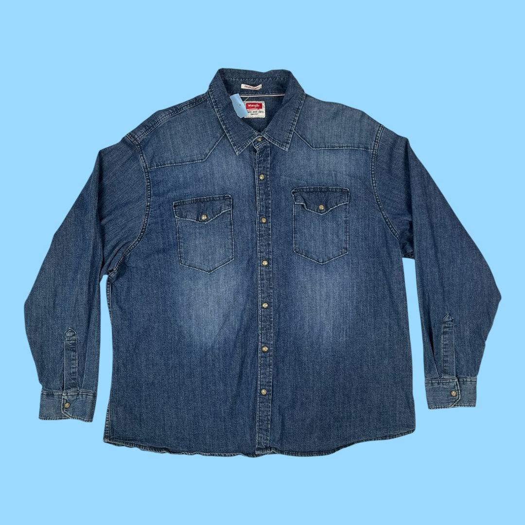 Vintage Wrangler denim shirt - 3XL