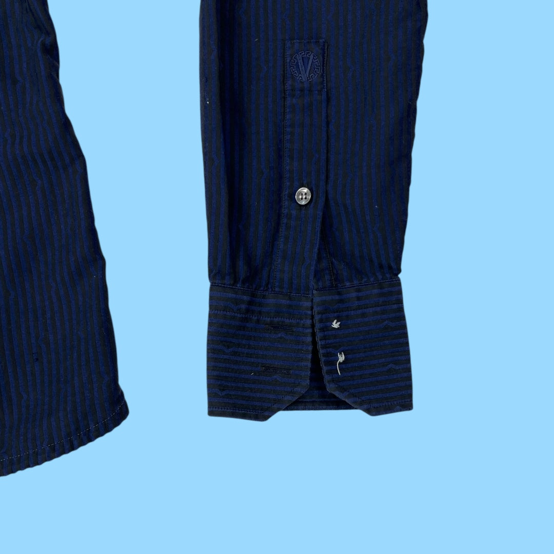 Vintage Versace collection striped shirt - M