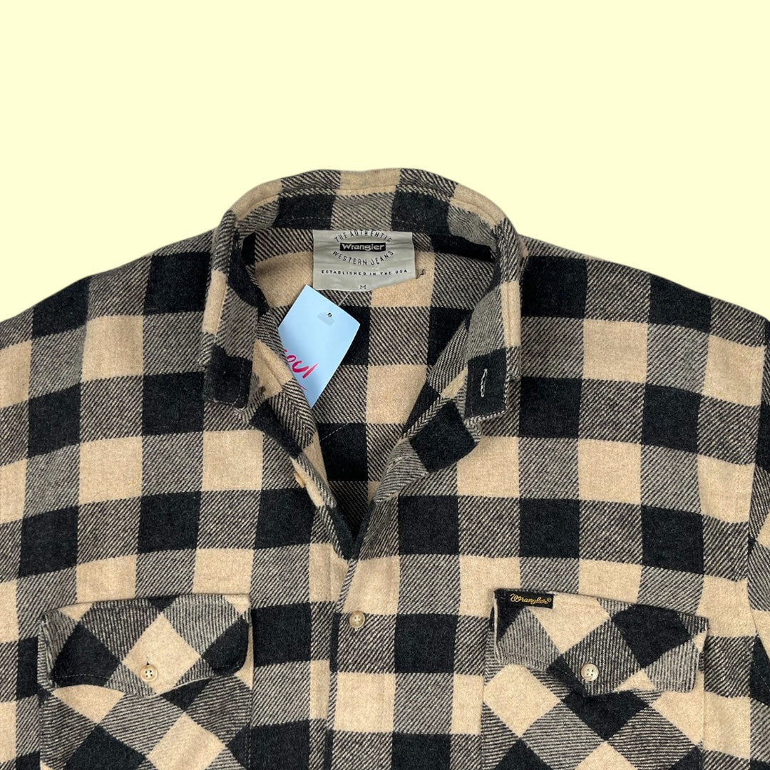 Vintage Wrangler heavy flannel shirt - M