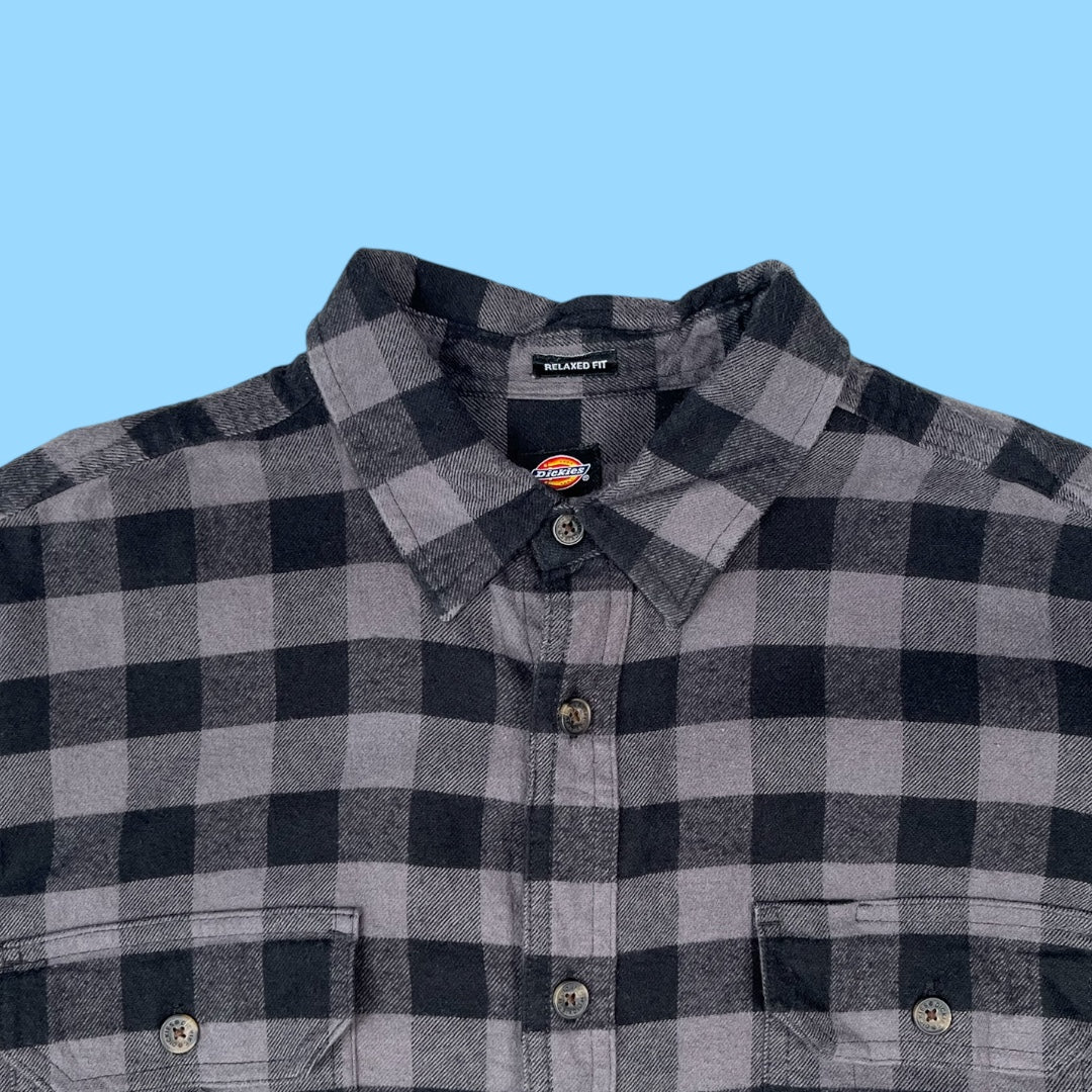 Vintage dickies relaxed fit flannel shirt - M