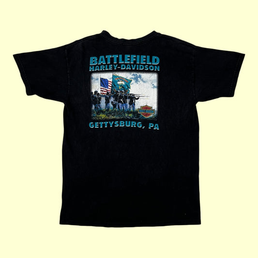 Vintage Harley Gettysburg battlefield t-shirt - XL