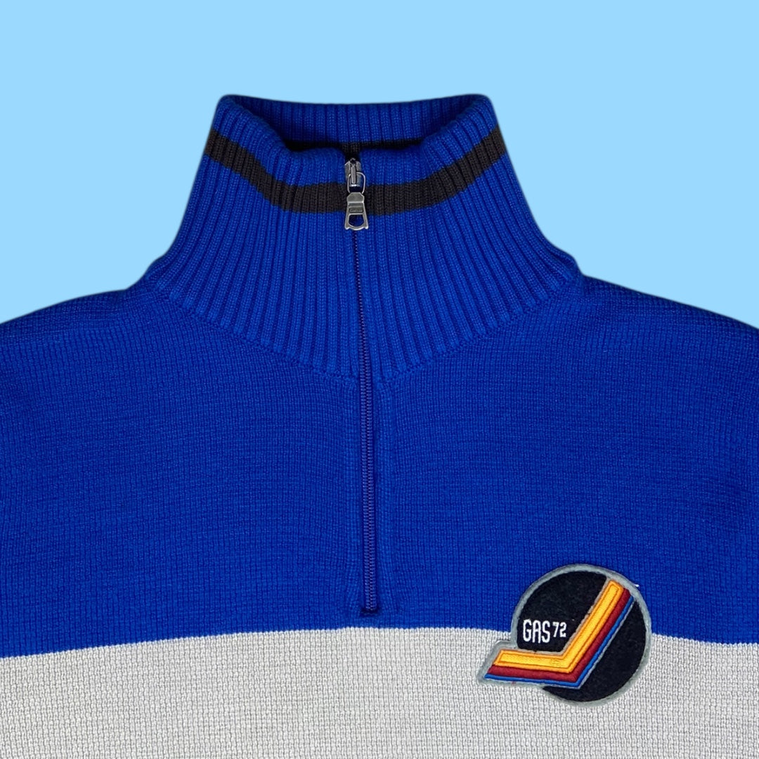 Vintage Gas q-zip wool jumper - M