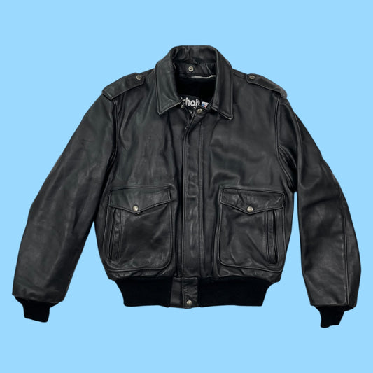 Vintage Schott A2 leather flight jacket - L