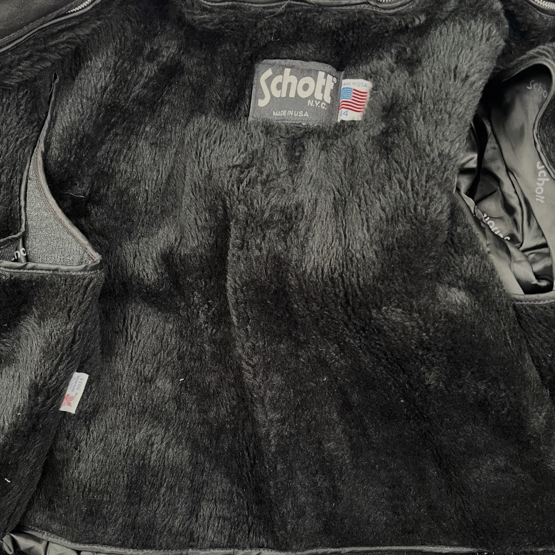 Vintage Schott A2 leather flight jacket - L