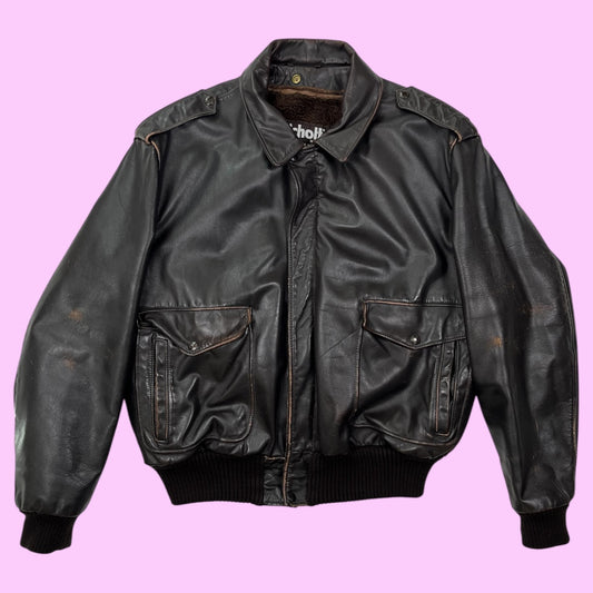 Vintage Schott A2 leather flight jacket - 2XL