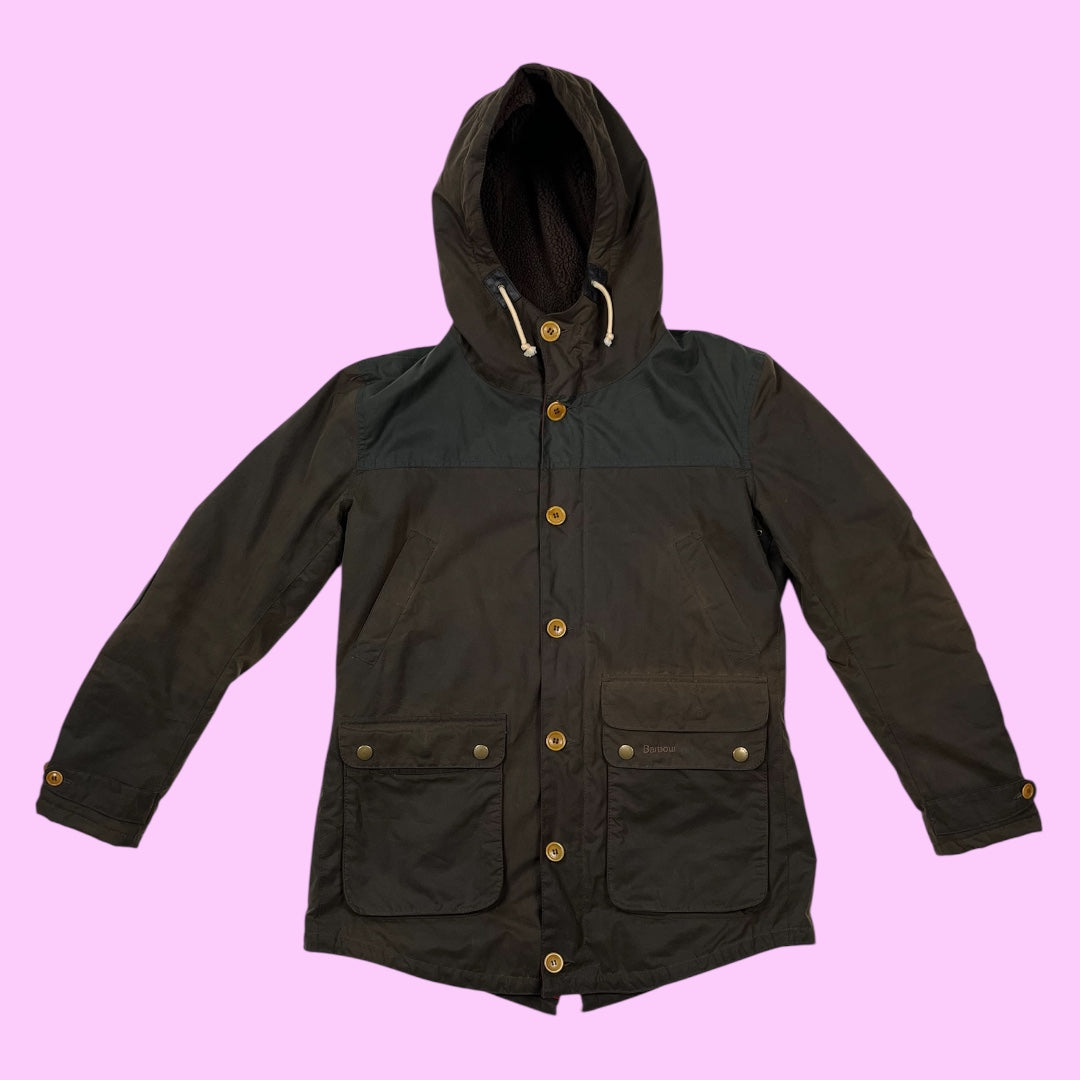 Vintage barbour wax parka - L