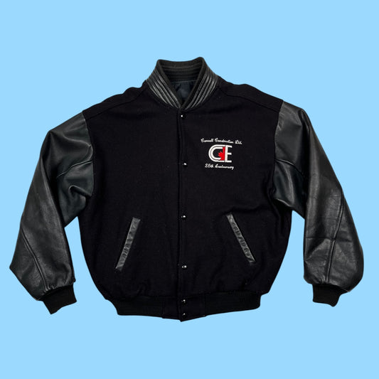 Vintage Carwell construction varsity jacket - L