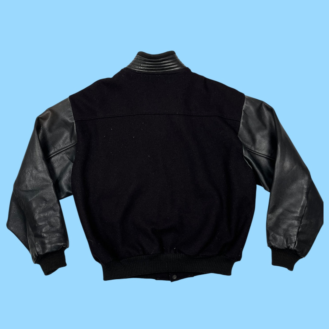 Vintage Carwell construction varsity jacket - L