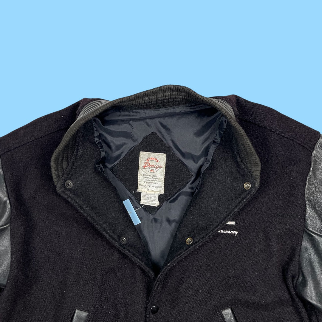 Vintage Carwell construction varsity jacket - L