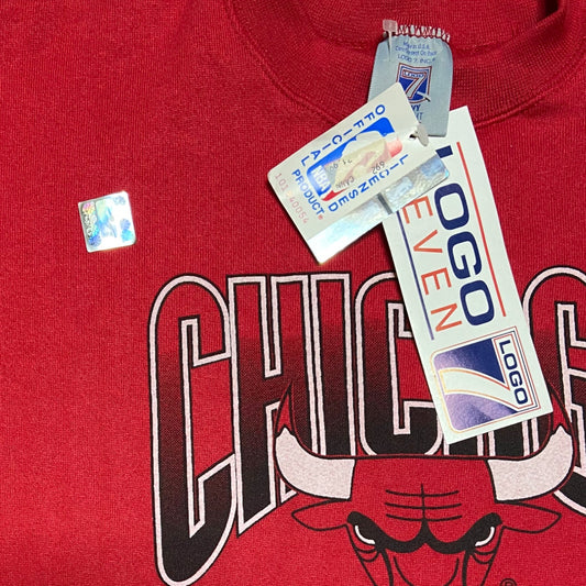 Deadstock Vintage Logo7 Bulls Sweater - XL