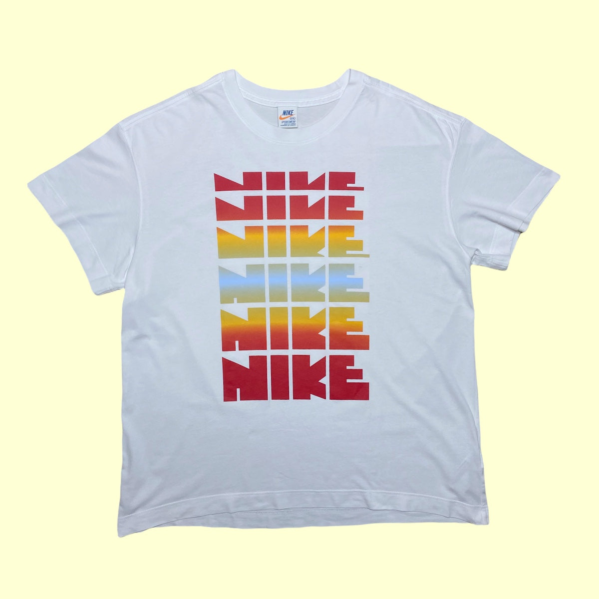 Vintage Nike Blockletter T-Shirt - 2XL