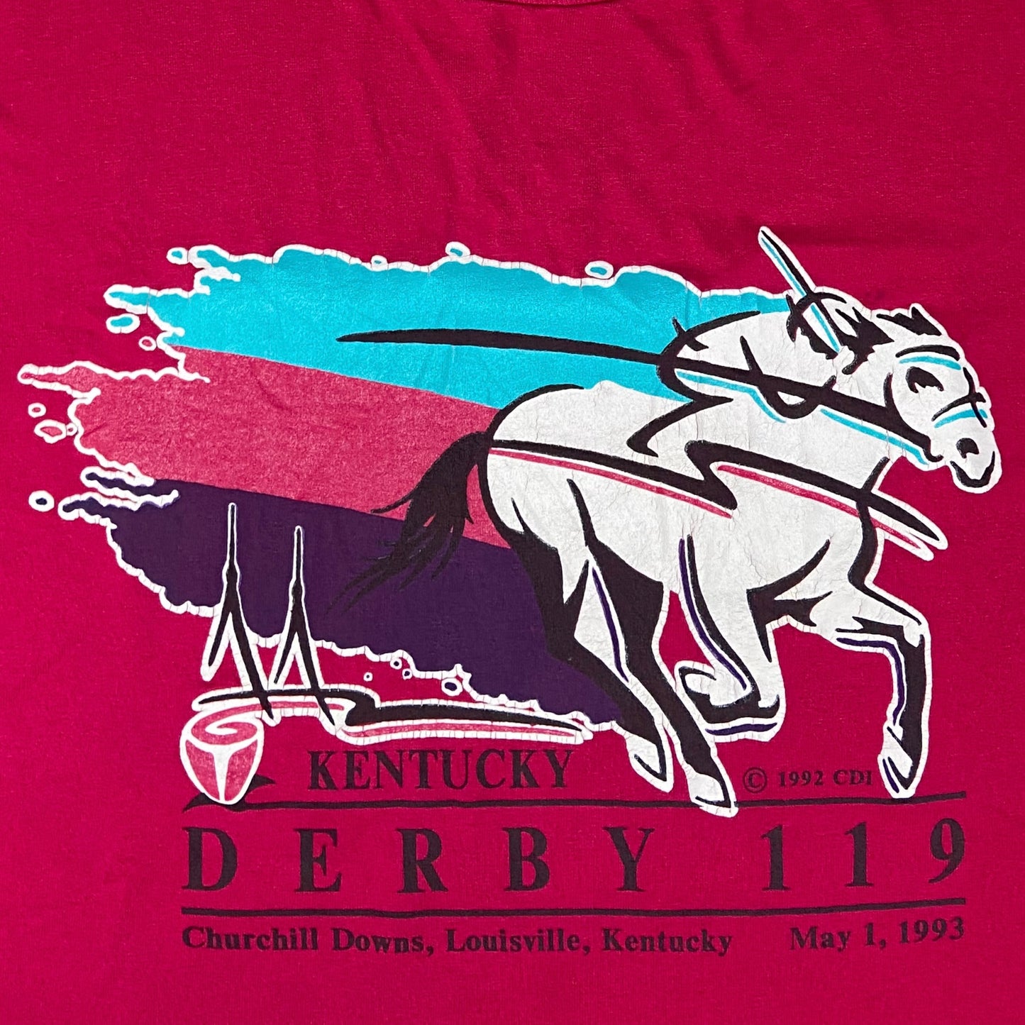 Vintage 1993 Kentucky derby t-shirt - XL