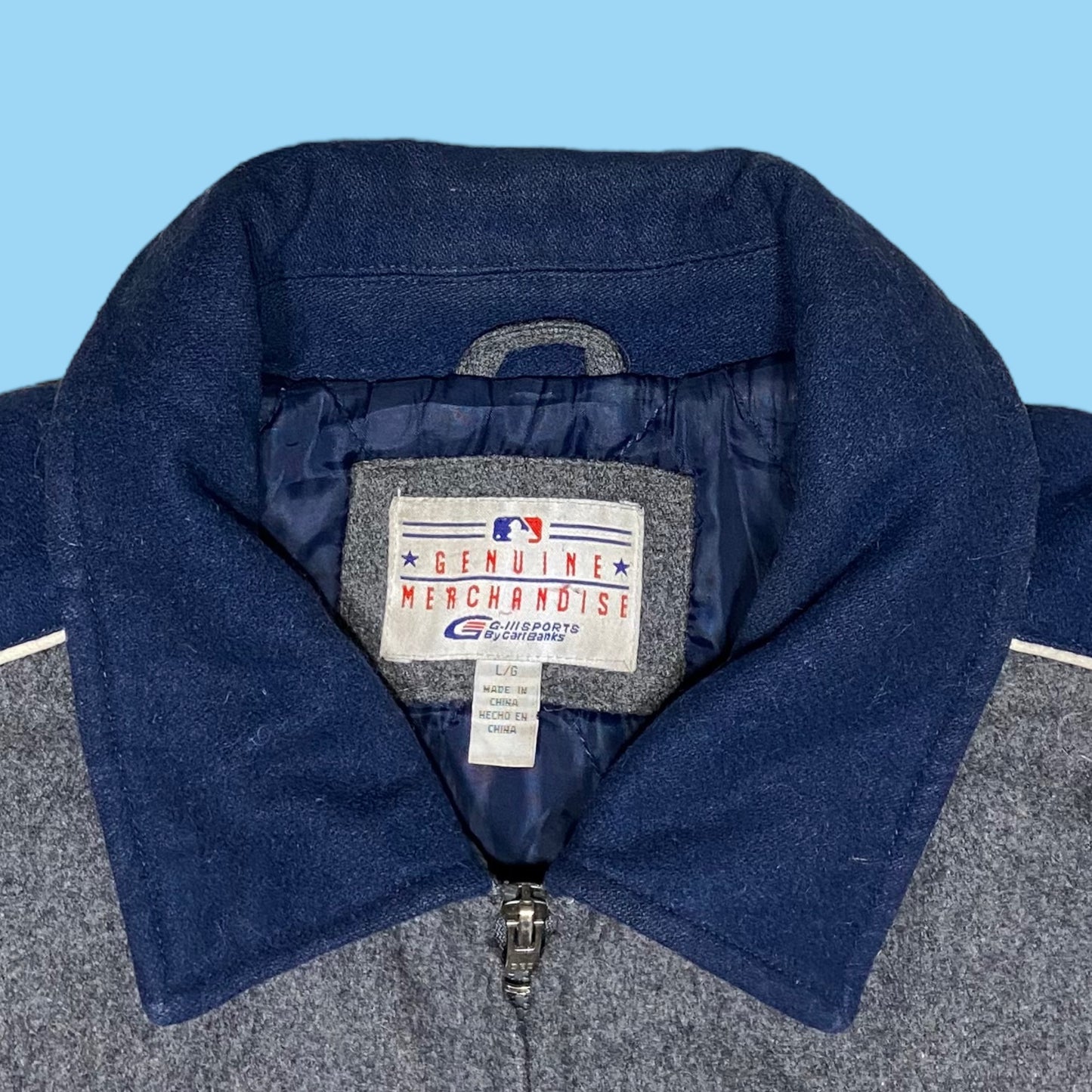 Vintage NY Yankees wool bomber jacket - L