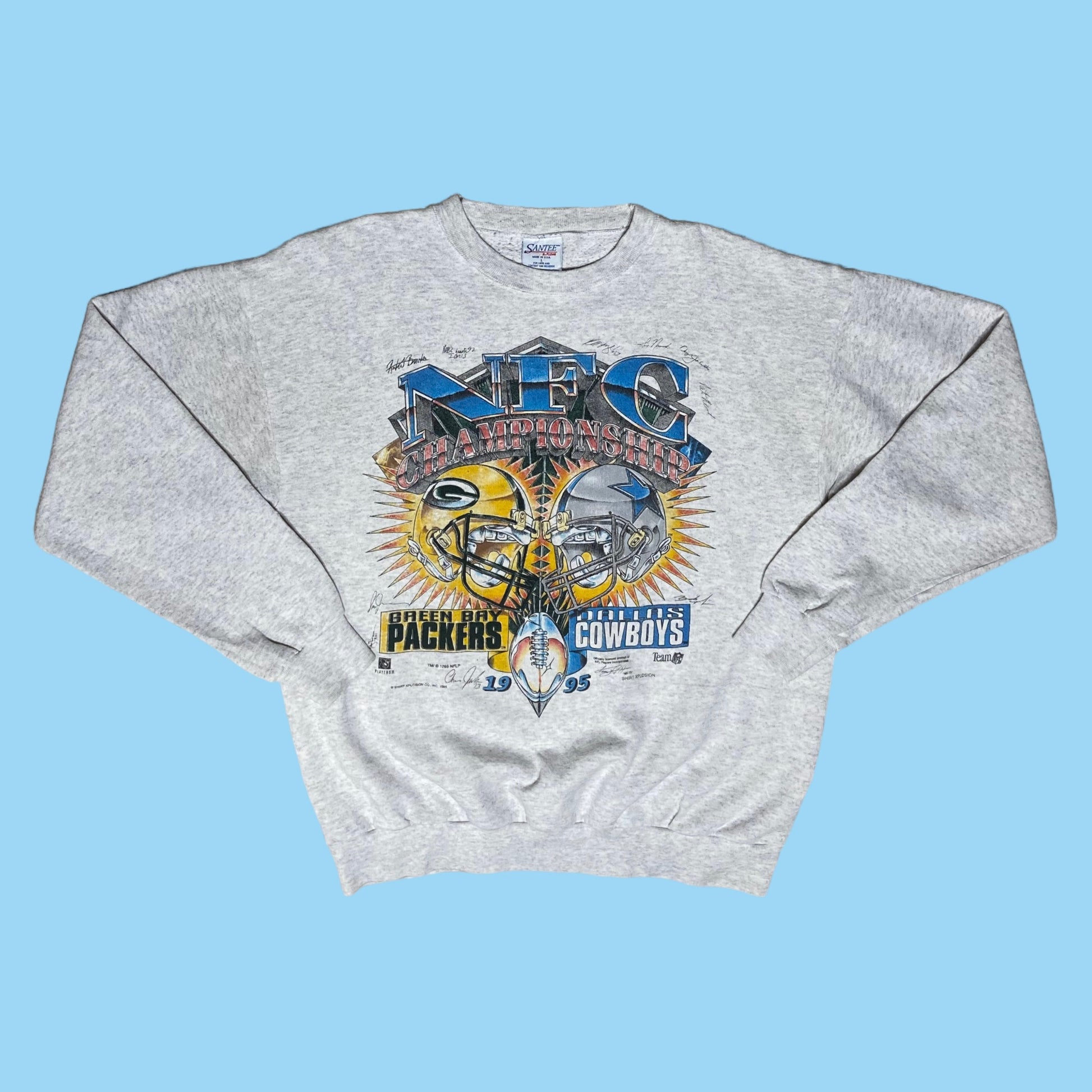 Vintage 1995 Logo 7 Dallas Cowboys Crewneck Sweatshirt Sz Xl Good Condition