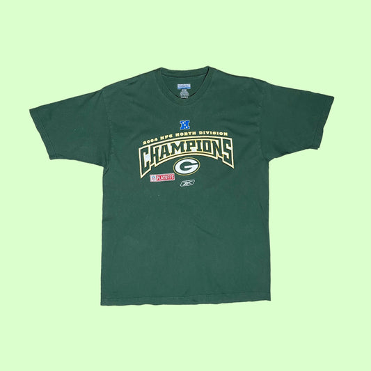 Vintage Reebok Packers 2004 champions t-shirt - L