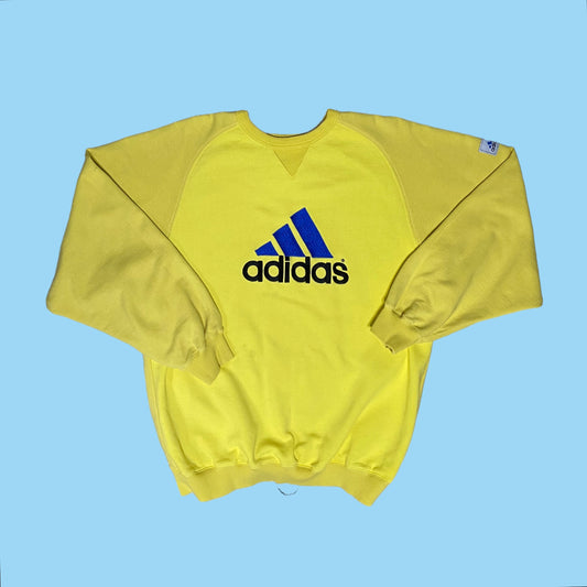 Vintage Adidas corporate logo line sweater - M