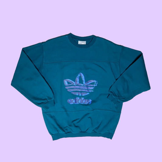 Vintage 80s Adidas sweater - S