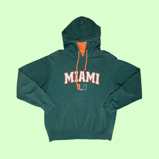 Vintage Miami Hurricanes X Footlocker hoodie - L