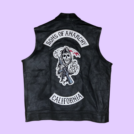 Vintage Sons of Anarchy leather vest - XL