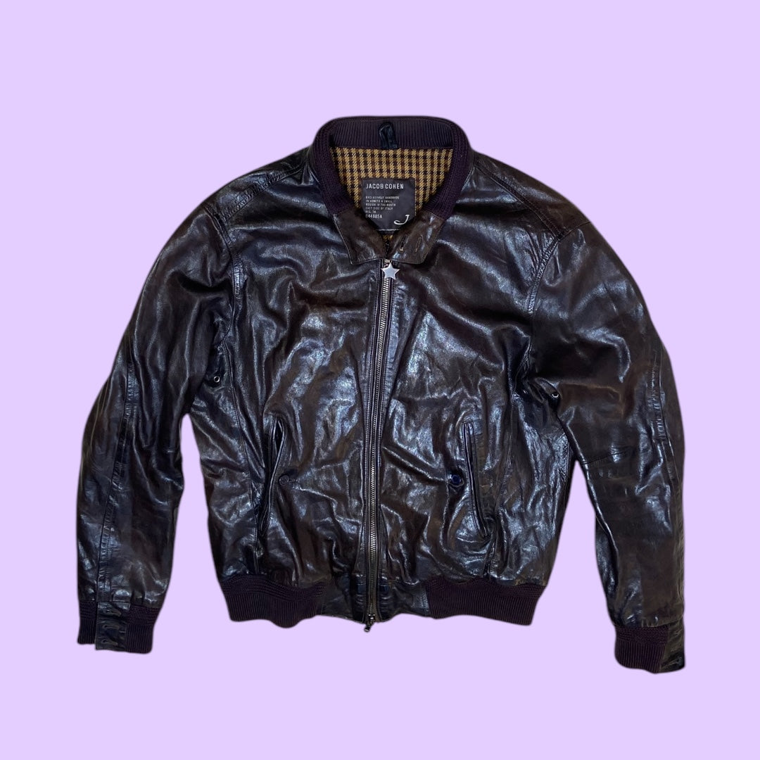 Vintage Jacob Cohen leather jacket - XL