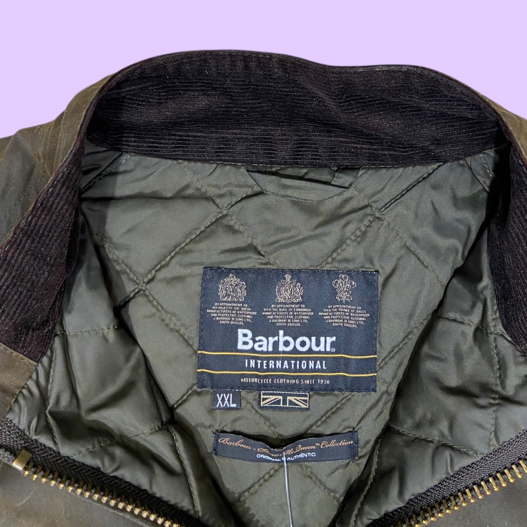 Barbour brown short wax coat (A/W 2021) - 2XL