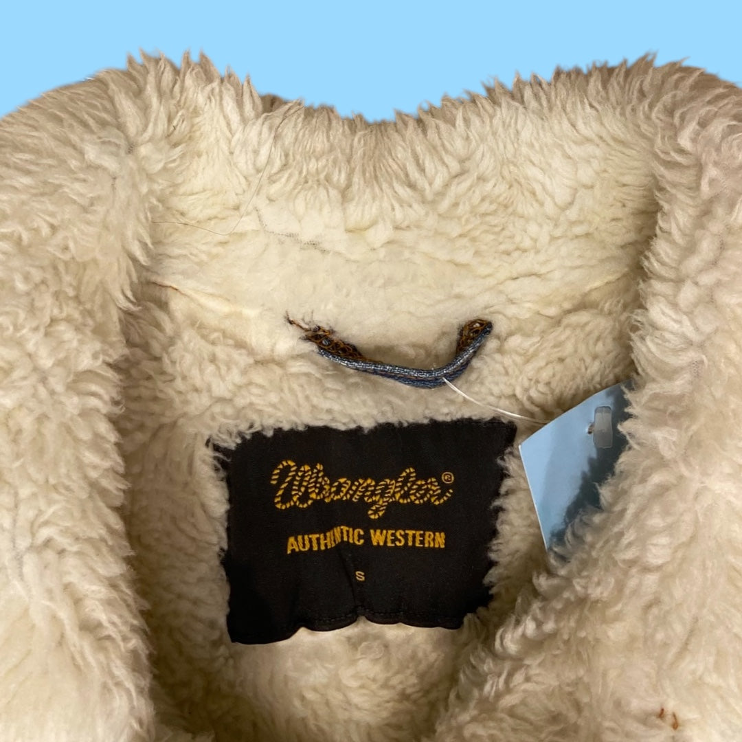 Vintage Wrangler sherpa jacket - S