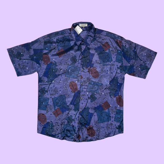 Vintage Thai silk exotic shirt - XL