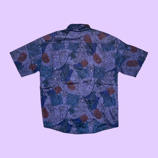 Vintage Thai silk exotic shirt - XL