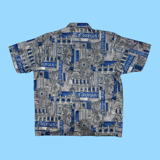 Vintage Thai silk exotic shirt - XL
