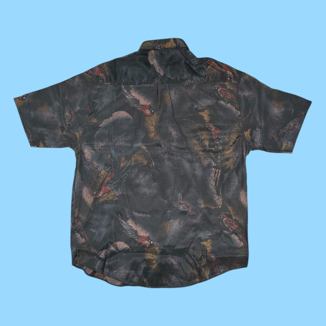 Vintage Thai silk exotic shirt - XL