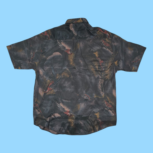 Vintage Thai silk exotic shirt - XL