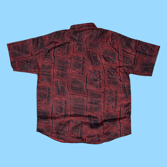 Vintage Thai silk exotic shirt - XL