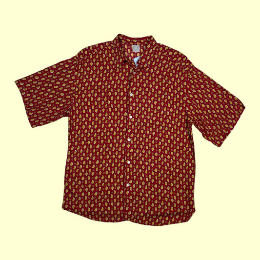 Vintage Benetton paisley shirt - L