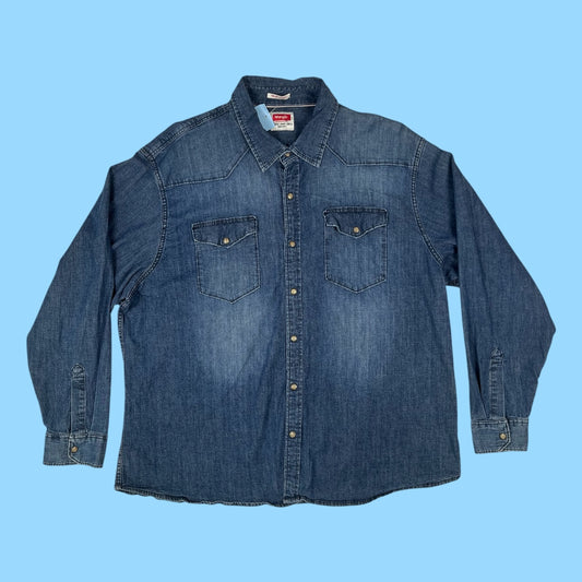 Vintage Wrangler denim shirt - 3XL