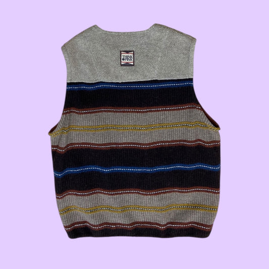 Vintage Think Pink wool vest - L