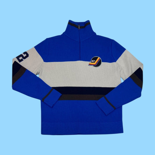 Vintage Gas q-zip wool jumper - M