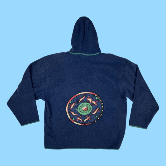 Vintage Reebok fleece hoodie - XL