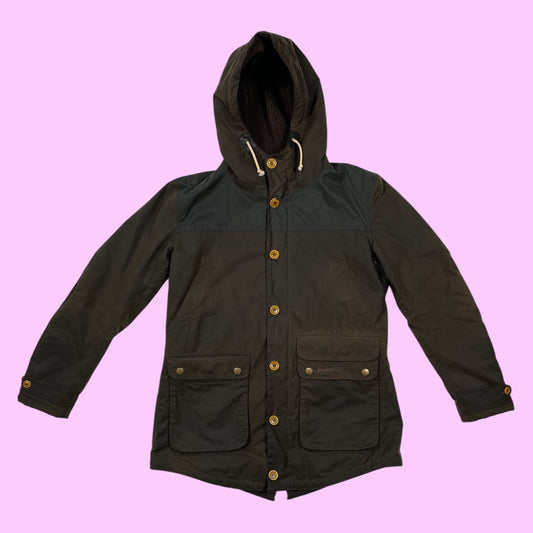Vintage barbour wax parka - L